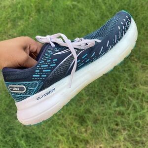 Brooks Women's Glycerin 20 Running Shoe in Peacoat/Ocean Blue